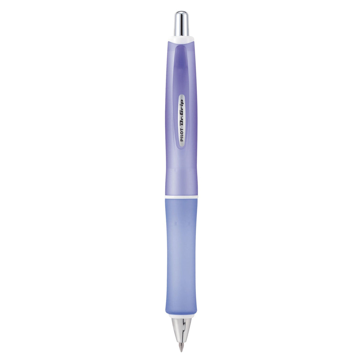 Pilot Dr. Grip Frosted Advanced Ink Ballpoint Pen, Retractable, Medium 1 mm, Black Ink, Purple Barrel