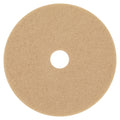 3M Ultra High-Speed Floor Burnishing Pads 3400, 20" Diameter, Tan, 5/Carton