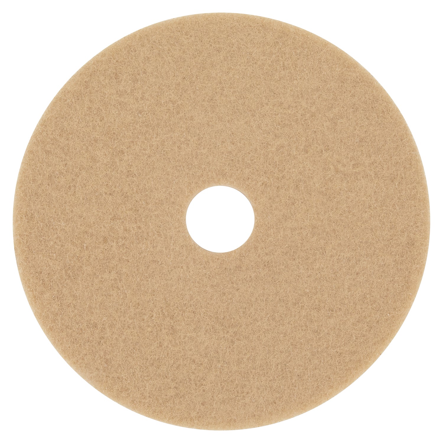 3M Ultra High-Speed Floor Burnishing Pads 3400, 20" Diameter, Tan, 5/Carton
