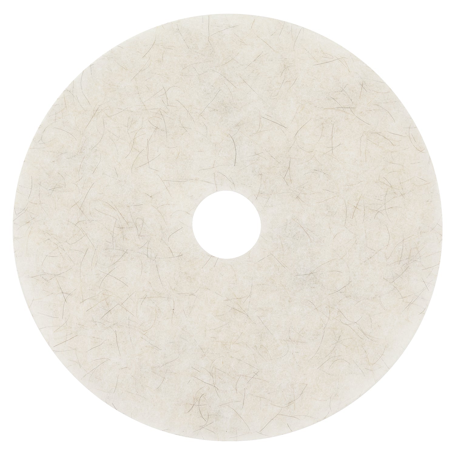 3M Ultra High-Speed Natural Blend Floor Burnishing Pads 3300, 20" Diameter, White, 5/Carton