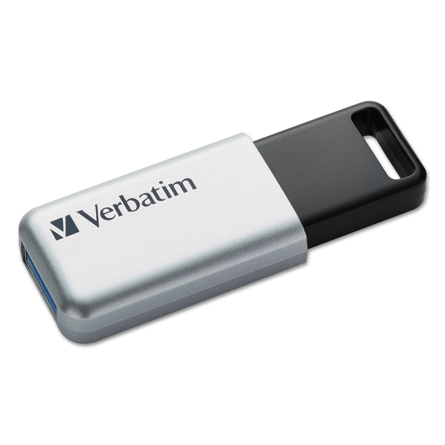Verbatim Store 'n' Go Secure Pro USB Flash Drive with AES 256 Encryption, 32 GB, Silver