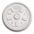 Dart Plastic Lids for Foam Containers, Vented, Fits 3.5-6 oz, White, 100/Pack, 10 Packs/Carton