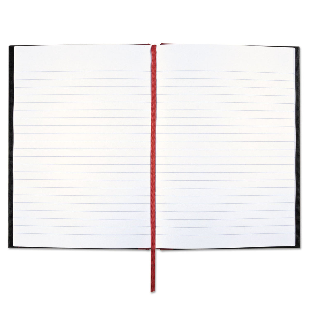 Black n' Red Hardcover Casebound Notebook, SCRIBZEE Compatible, 1 Subject, Wide/Legal Rule, Black Cover, 8.25 x 5.63, 96 Sheets