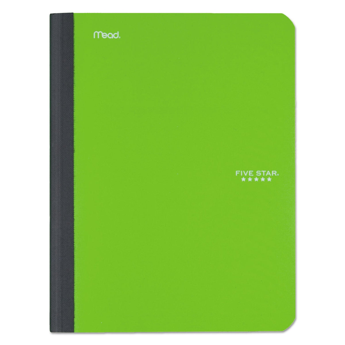 Five Star Composition Book, Medium/College Rule, Randomly Assorted Cover (Black/Cobalt Blue/Lime/Red/Teal/Yellow), 9.75 x 7.5,100 Sheet