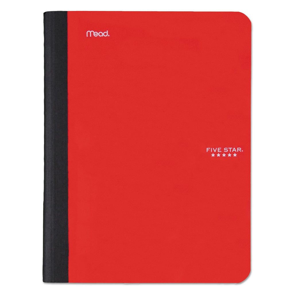 Five Star Composition Book, Medium/College Rule, Randomly Assorted Cover (Black/Cobalt Blue/Lime/Red/Teal/Yellow), 9.75 x 7.5,100 Sheet