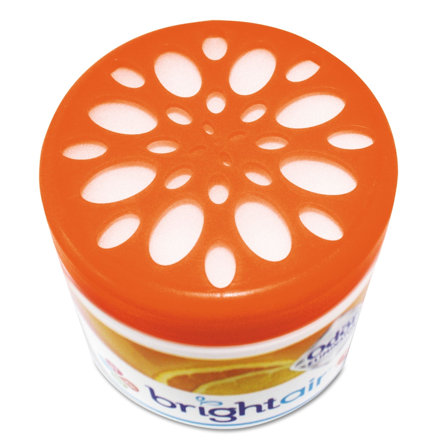 BRIGHT Air Super Odor Eliminator, Mandarin Orange and Fresh Lemon, 14 oz Jar, 6/Carton