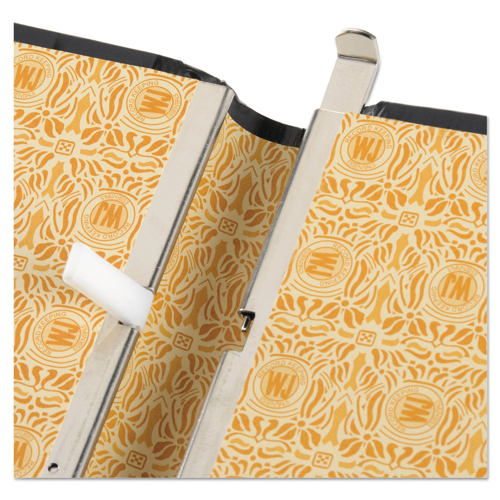 Wilson Jones Looseleaf Corporation Minute Book, 1 Subject, Unruled, Black/Gold Cover, 14 x 8.5, 250 Sheets
