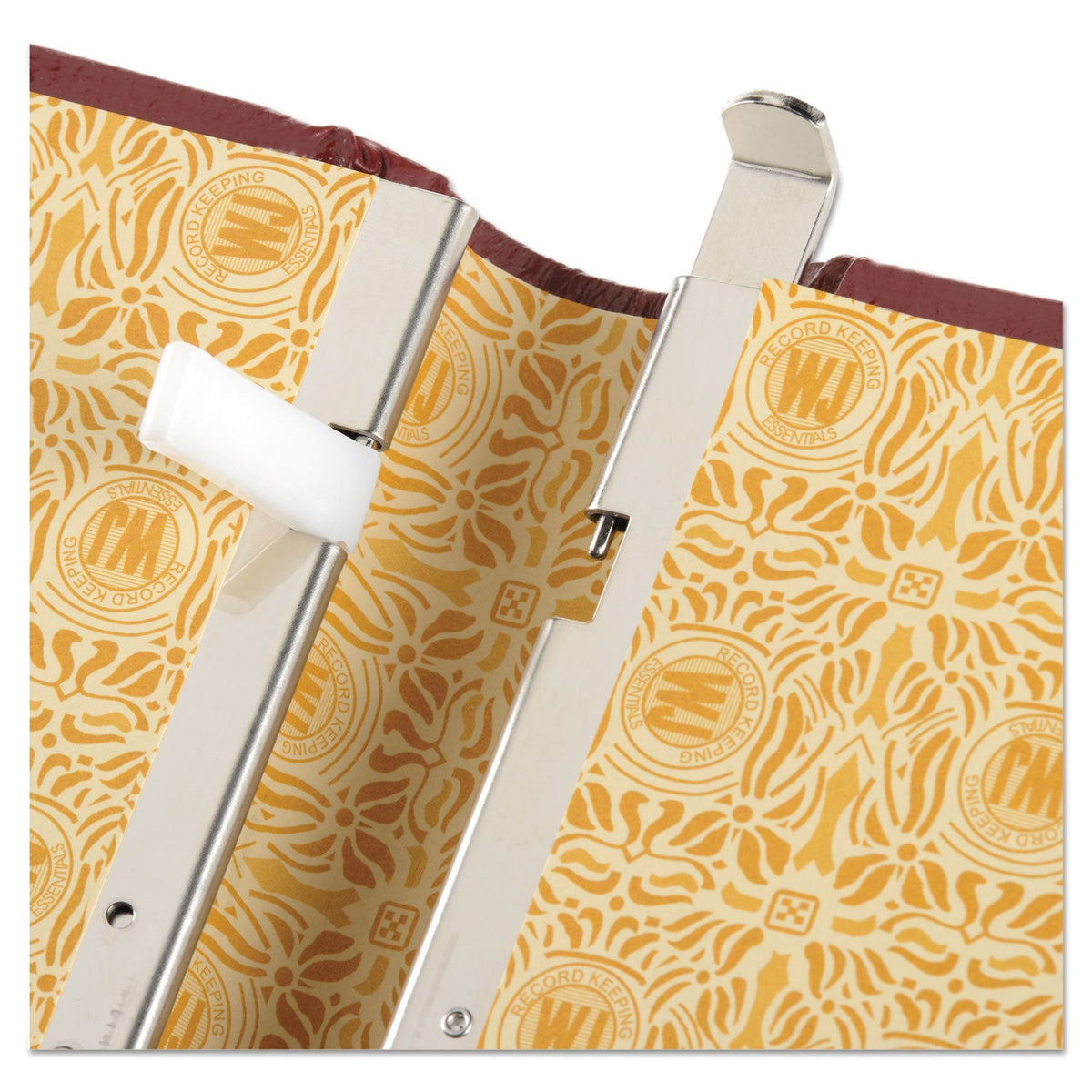 Wilson Jones Looseleaf Corporation Minute Book, 1 Subject, Unruled, Red/Gold Cover, 11 x 8.5, 250 Sheets
