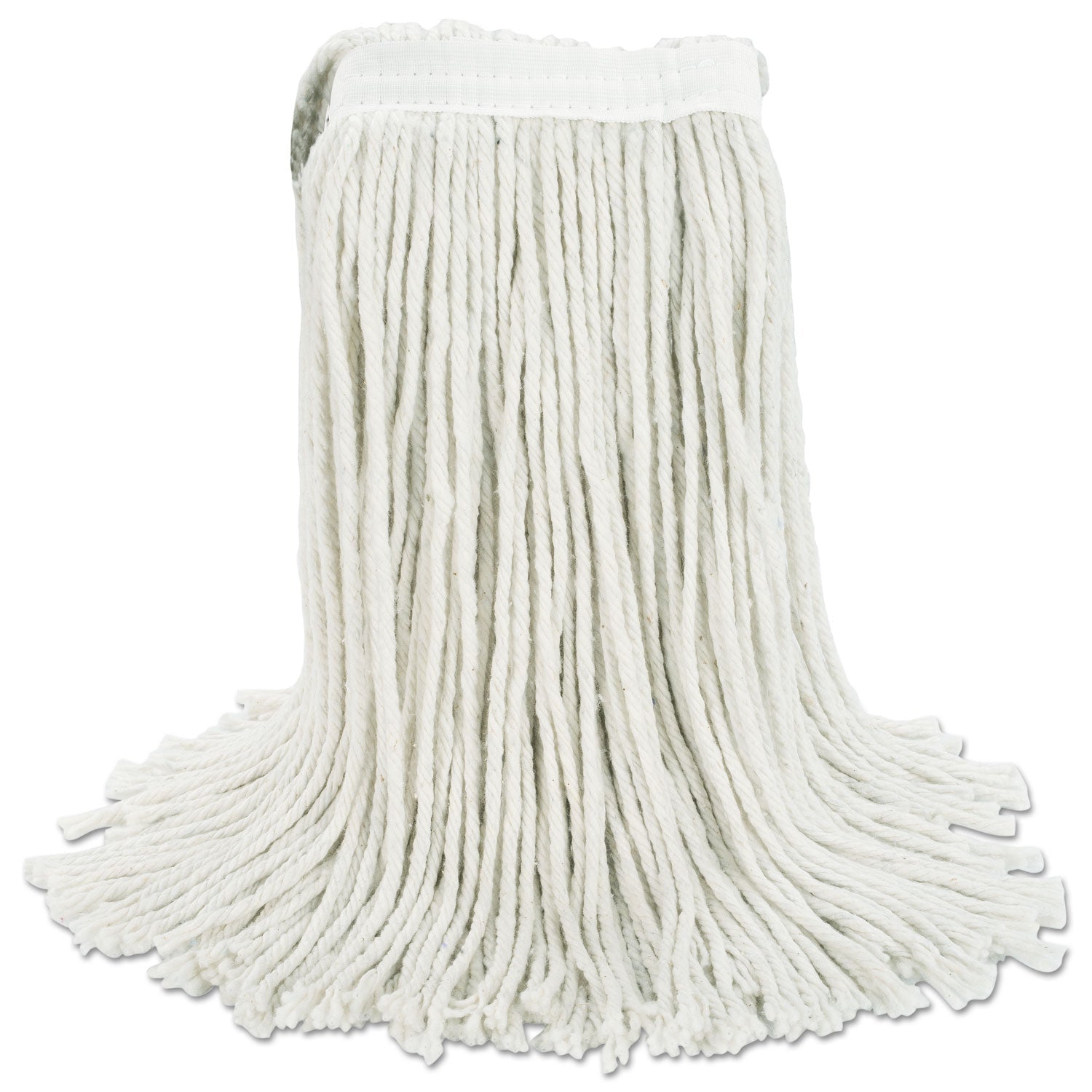 Boardwalk Cut-End Wet Mop Head, Cotton, No. 16 Size, White