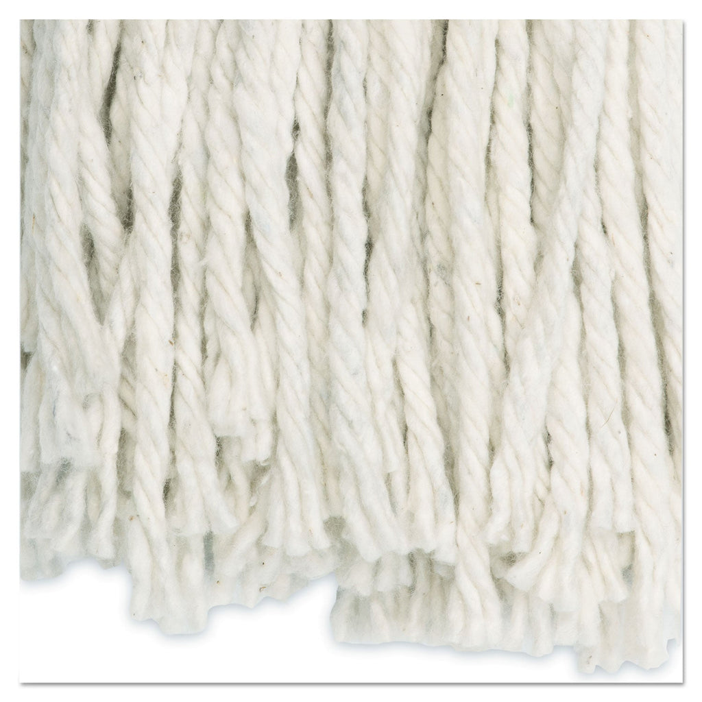Boardwalk Cut-End Wet Mop Head, Cotton, White, #20, 12/Carton