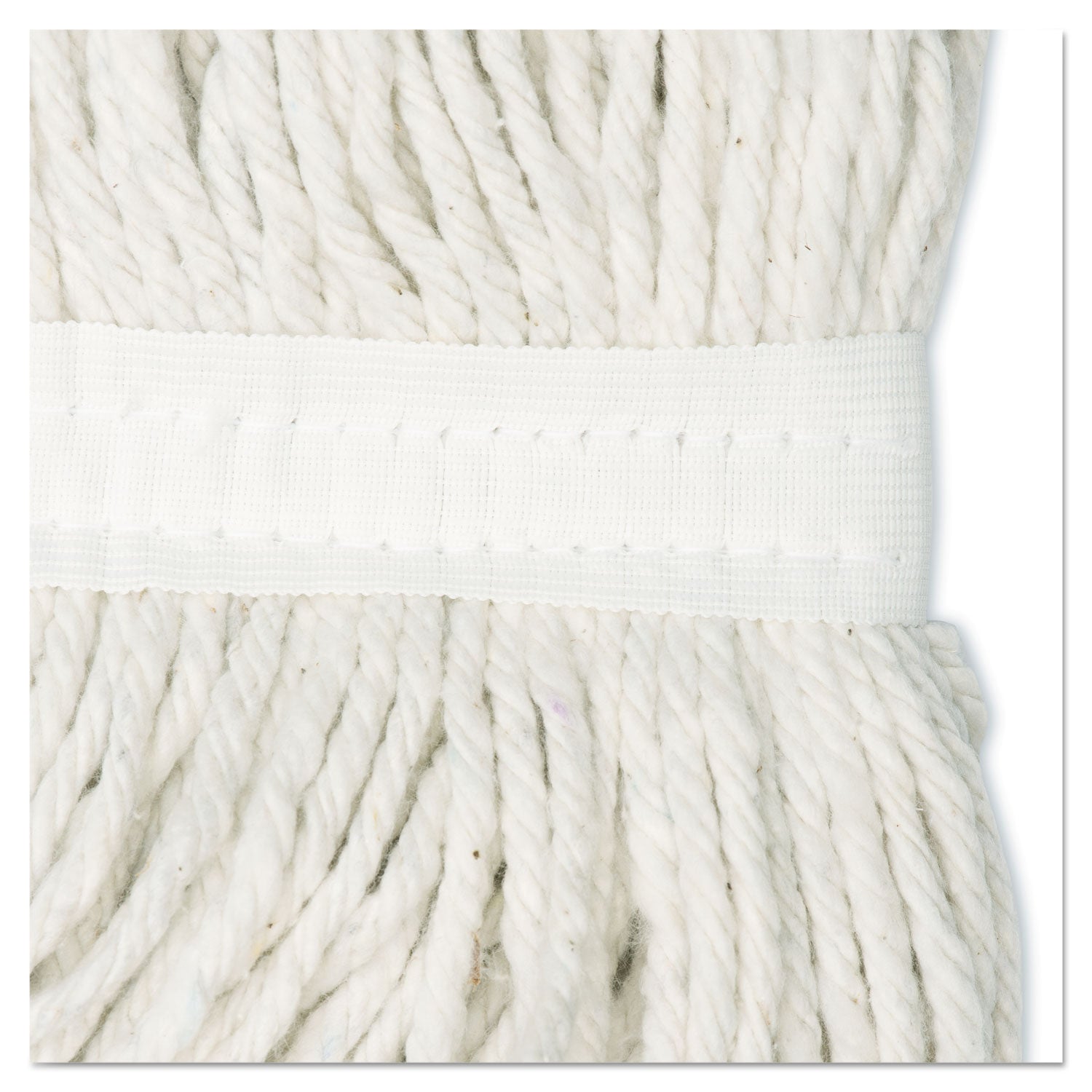 Boardwalk Cut-End Wet Mop Head, Rayon, No. 24, White, 12/Carton