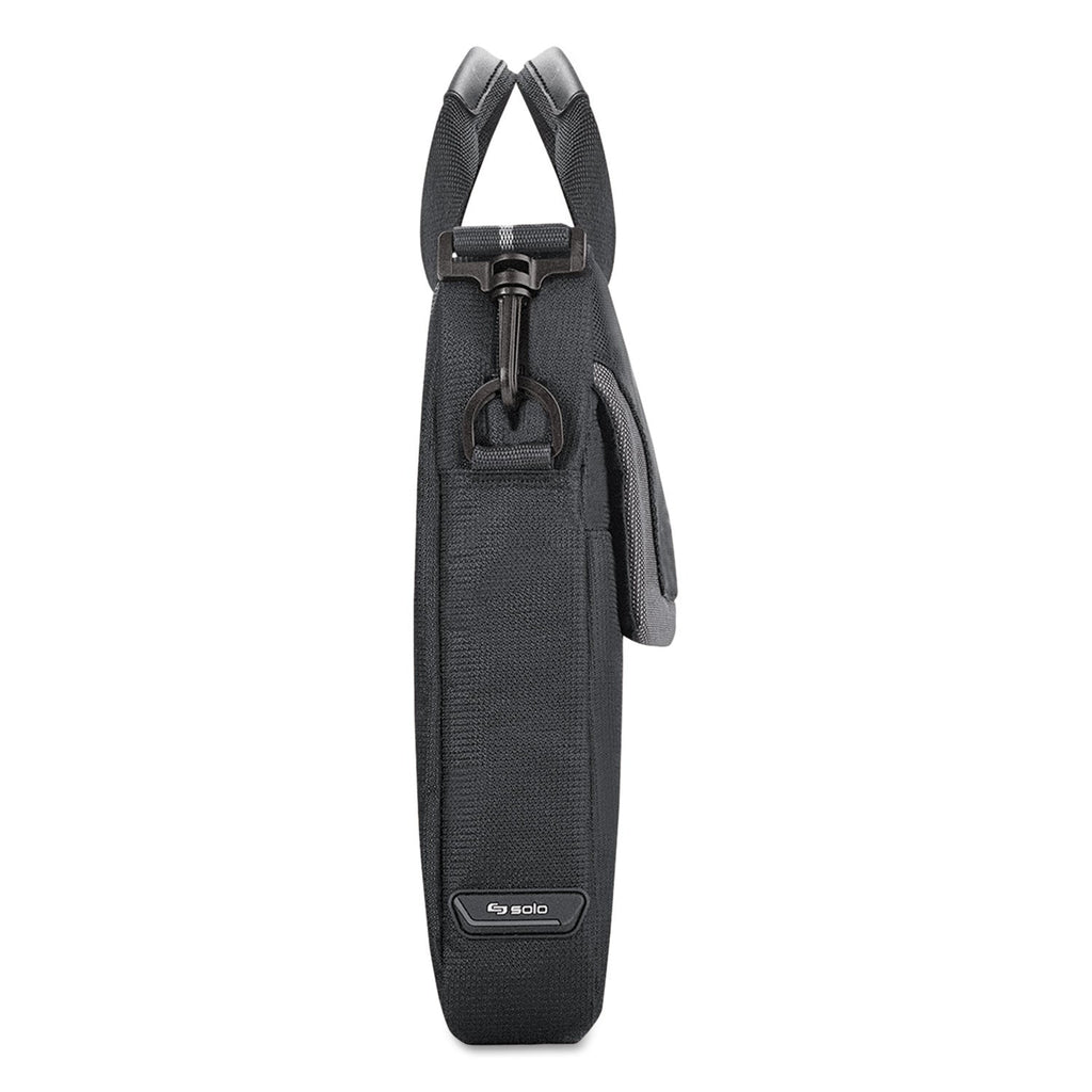 Solo Pro Slim Brief, Fits Devices Up to 14.1", Polyester, 14 x 1.5 x 10.5, Black