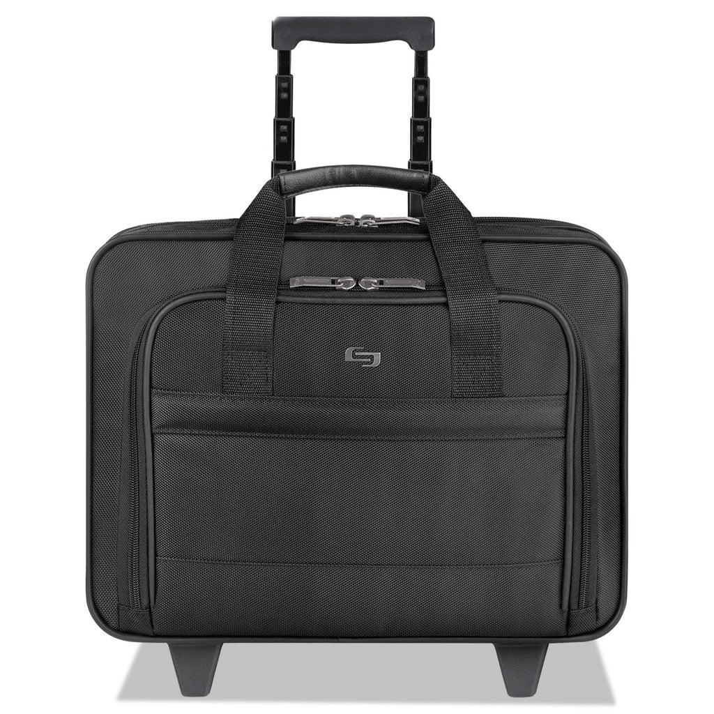 Solo Classic Rolling Case, Fits Devices Up to 15.6", Ballistic Polyester, 15.94 x 5.9 x 12, Black