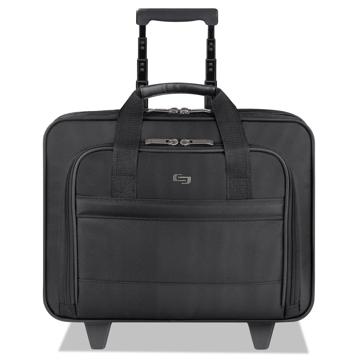 Solo Classic Rolling Case, Fits Devices Up to 15.6", Ballistic Polyester, 15.94 x 5.9 x 12, Black