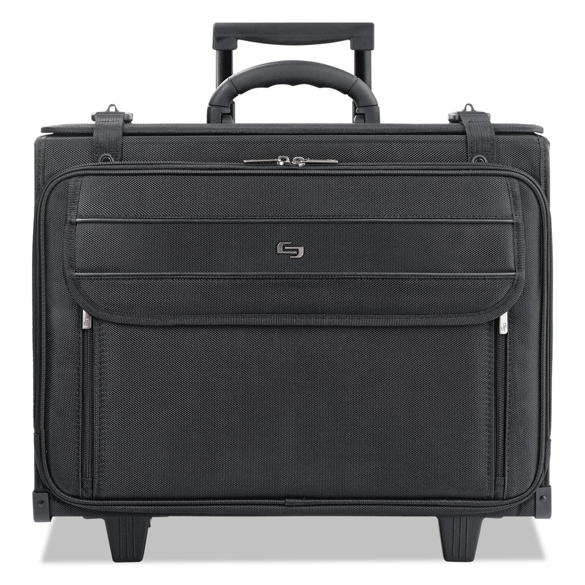 Solo Classic Rolling Catalog Case, Fits Devices Up to 17.3", Polyester, 18 x 7 x 14, Black