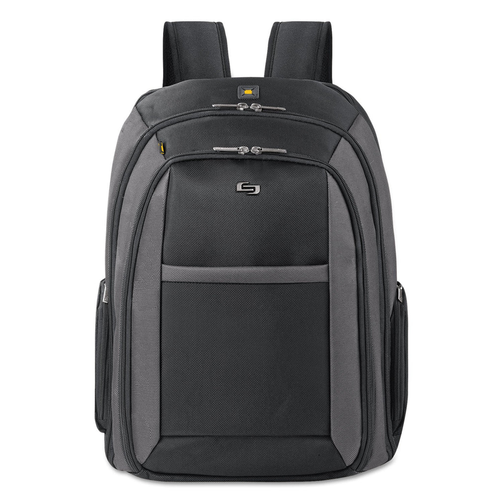 Solo Pro CheckFast Backpack, Fits Devices Up to 16", Ballistic Polyester, 13.75 x 6.5 x 17.75, Black