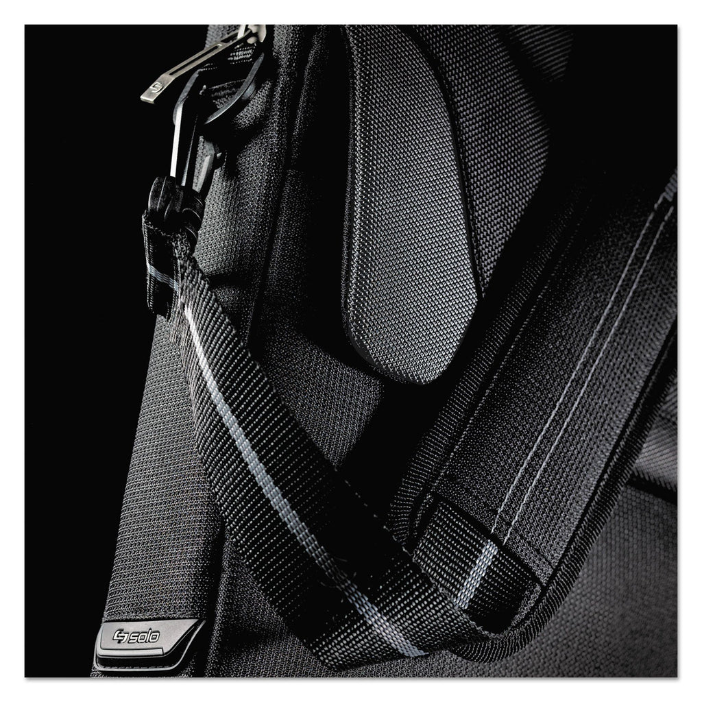 Solo Pro Slim Brief, Fits Devices Up to 14.1", Polyester, 14 x 1.5 x 10.5, Black