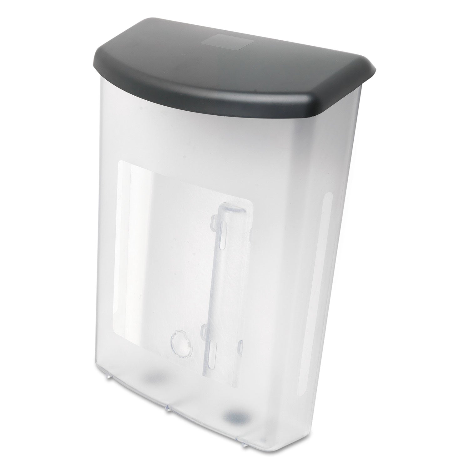 deflecto Outdoor Literature Box, 10w x 4.5d x 13.13h, Clear/Black