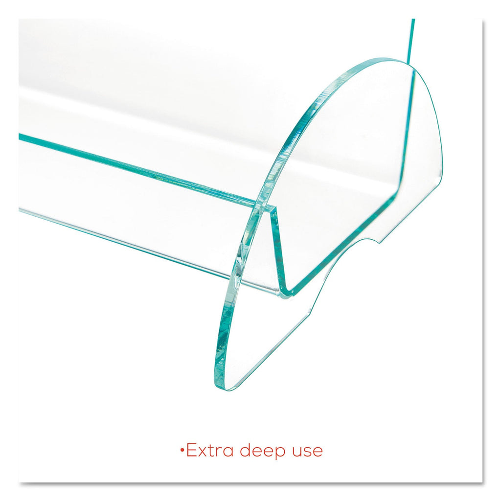 deflecto Euro-Style DocuHolder, Leaflet Size, 4.5w x 4.5d x 7.88h, Green Tinted