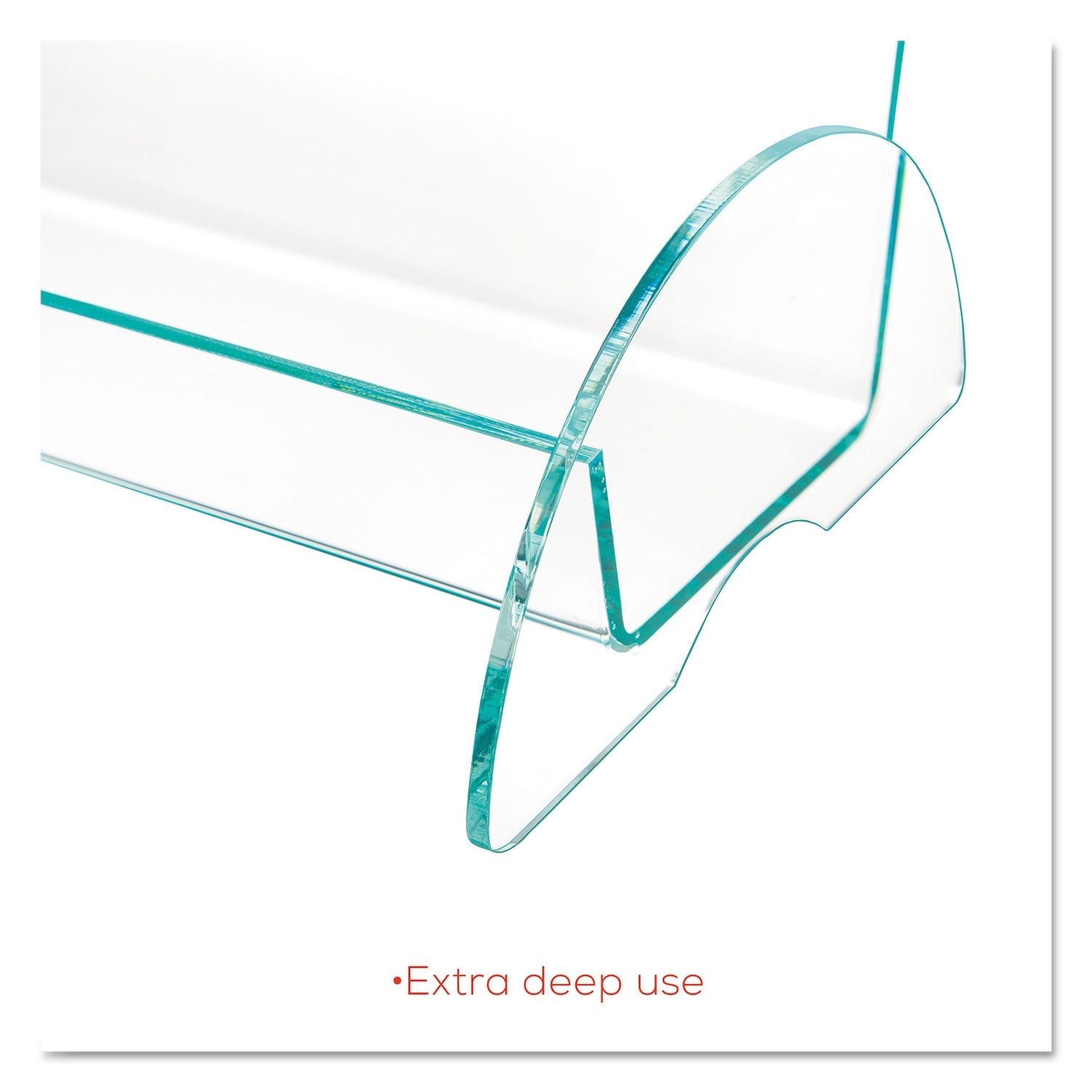 deflecto Euro-Style DocuHolder, Leaflet Size, 4.5w x 4.5d x 7.88h, Green Tinted