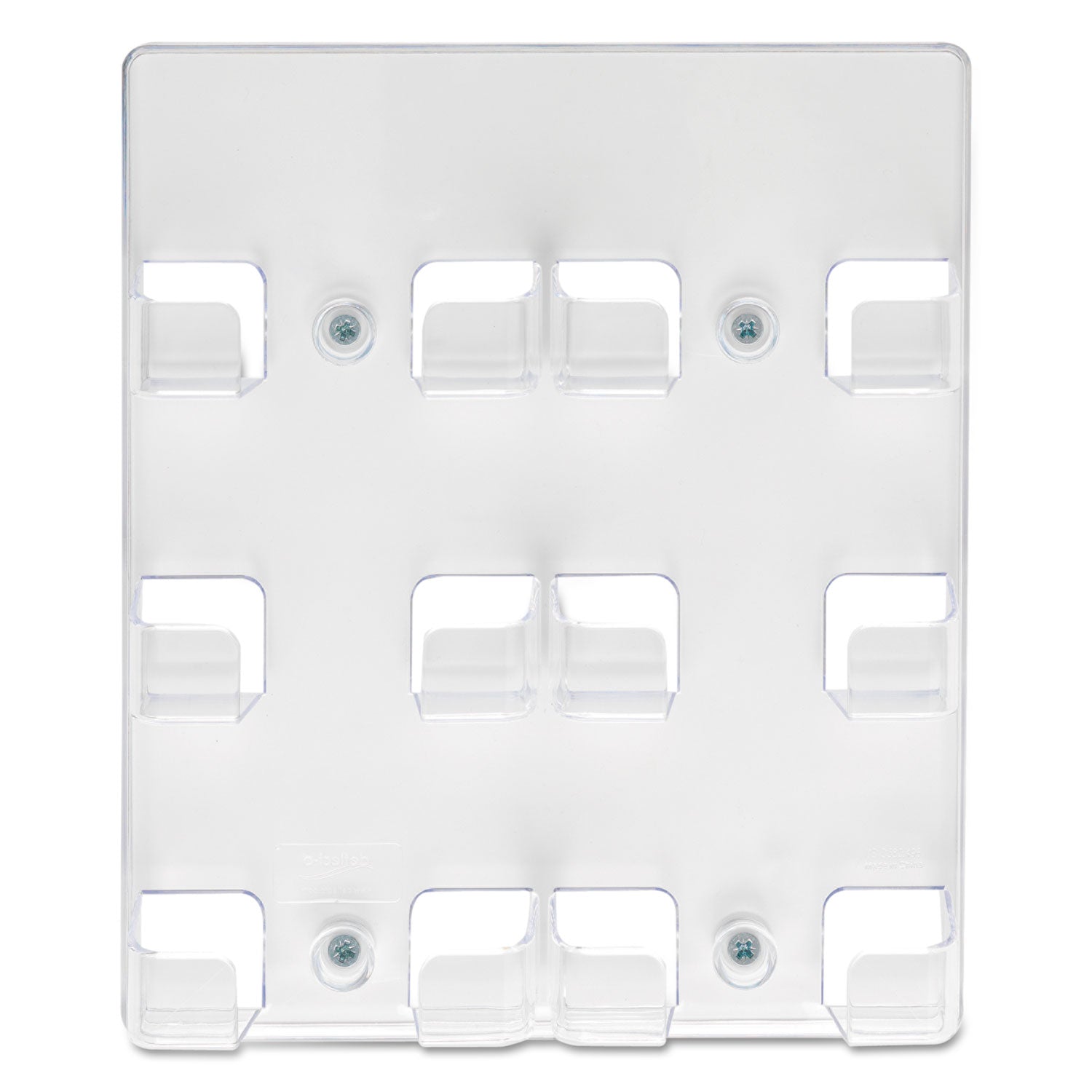 deflecto 6-Pocket Business Card Holder, Holds 480 Cards, 8.5 x 1.63 x 9.75, Plastic, Clear
