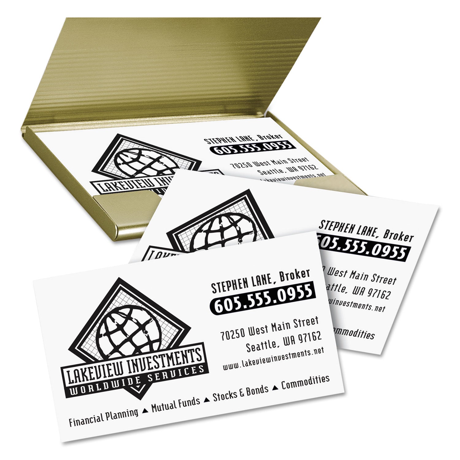 Avery Clean Edge Business Cards, Laser, 2 x 3.5, White, 400 Cards, 10 Cards/Sheet, 40 Sheets/Box