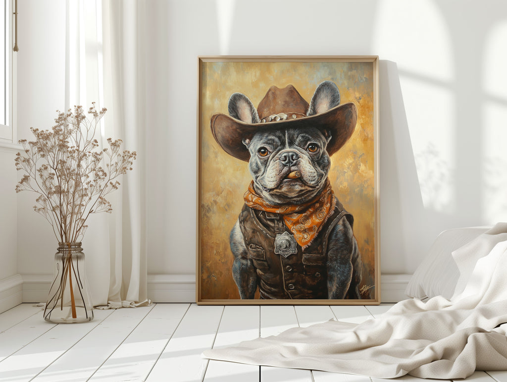 Sheriff Bulldog with a Badge and Attitude