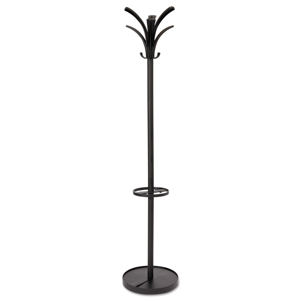 Alba Brio Coat Stand, 13.75w x 13.75d x 66.25h, Black