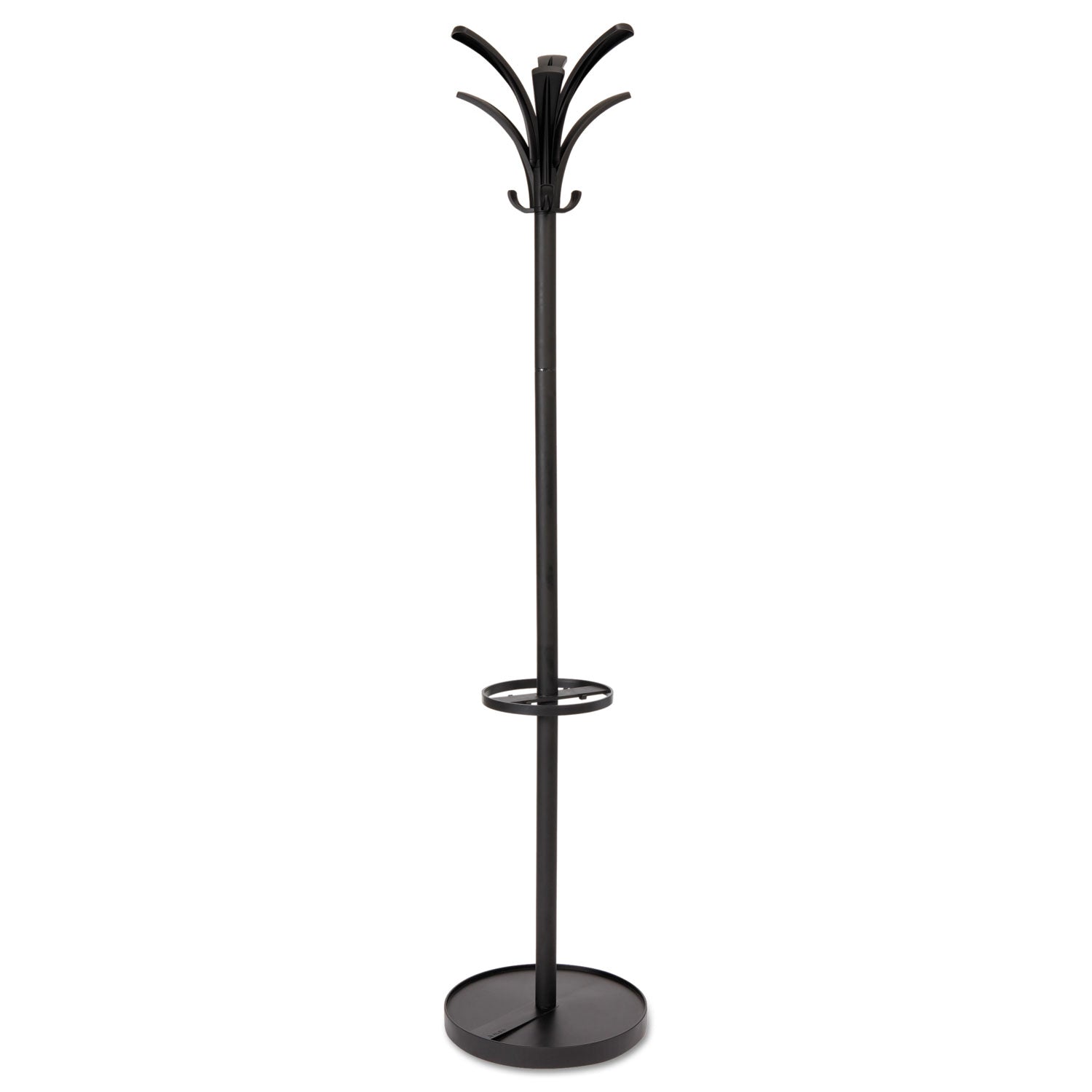 Alba Brio Coat Stand, 13.75w x 13.75d x 66.25h, Black