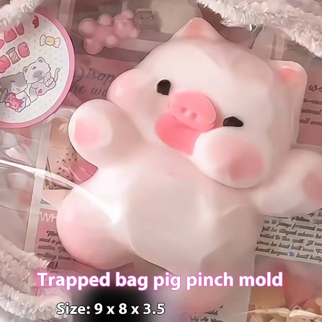 Sleepy Bag Pig Silicone Mold – DIY Squishy, Chocolate & Craft Mold