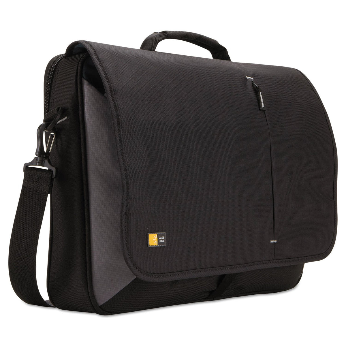 Case Logic Laptop Messenger, Fits Devices Up to 17", Dobby Nylon, 3.37 x 17.75 x 13.75, Black