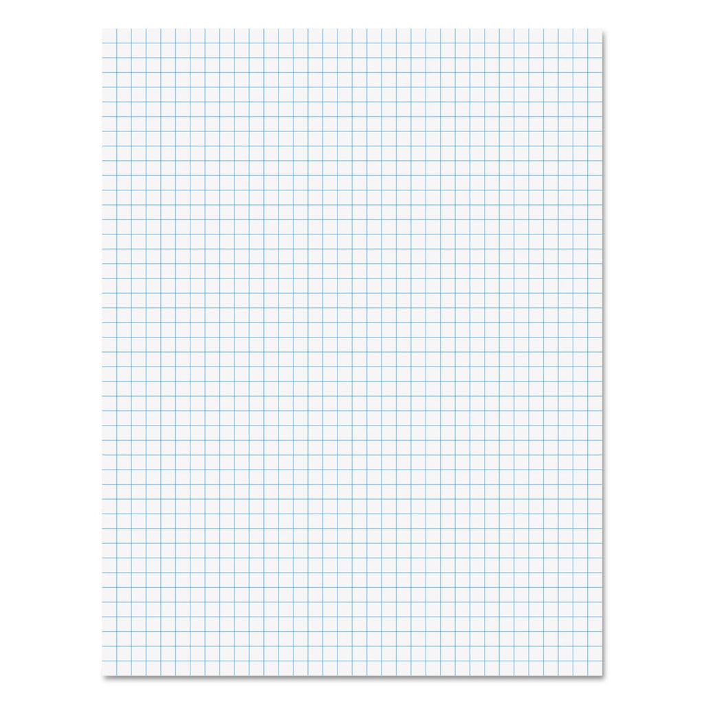 Ampad Quadrille Pads, Quadrille Rule (4 sq/in), 50 White (Standard 15 lb Bond) 8.5 x 11 Sheets