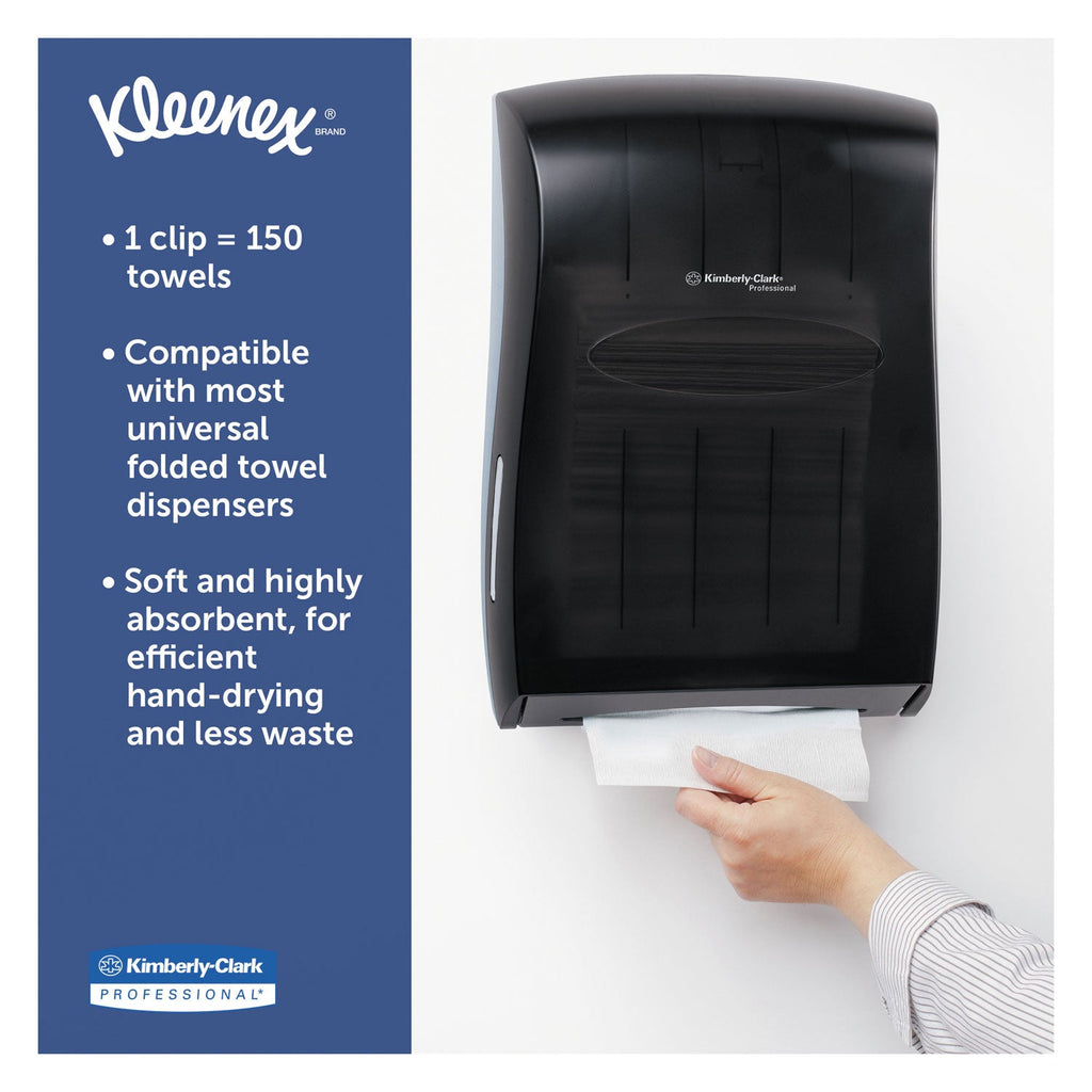 Kleenex Multi-Fold Paper Towels, 9.2 x 9.4, White, 150/Pack, 16 Packs/Carton