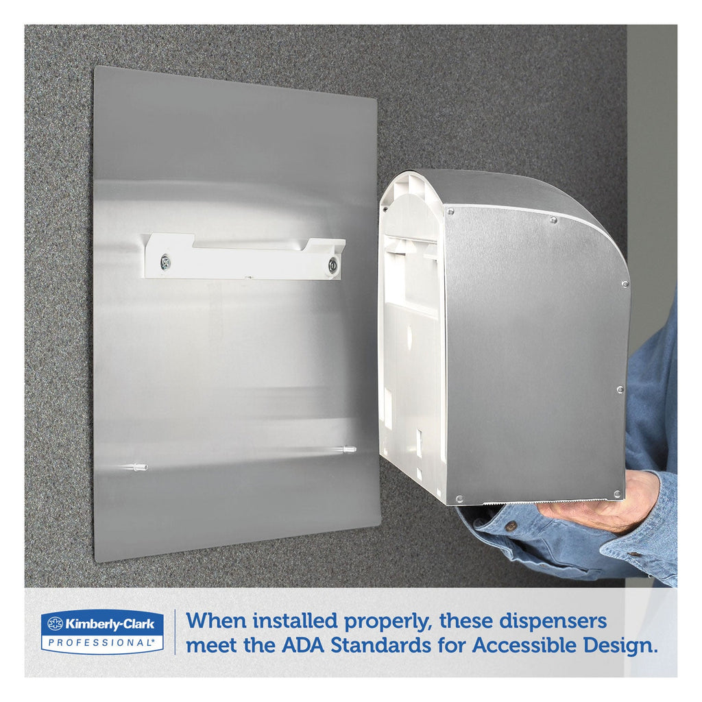 Scott Pro Coreless Jumbo Roll Tissue Dispenser, EZ Load, 14.38 x 6 x 9.75, Stainless Steel
