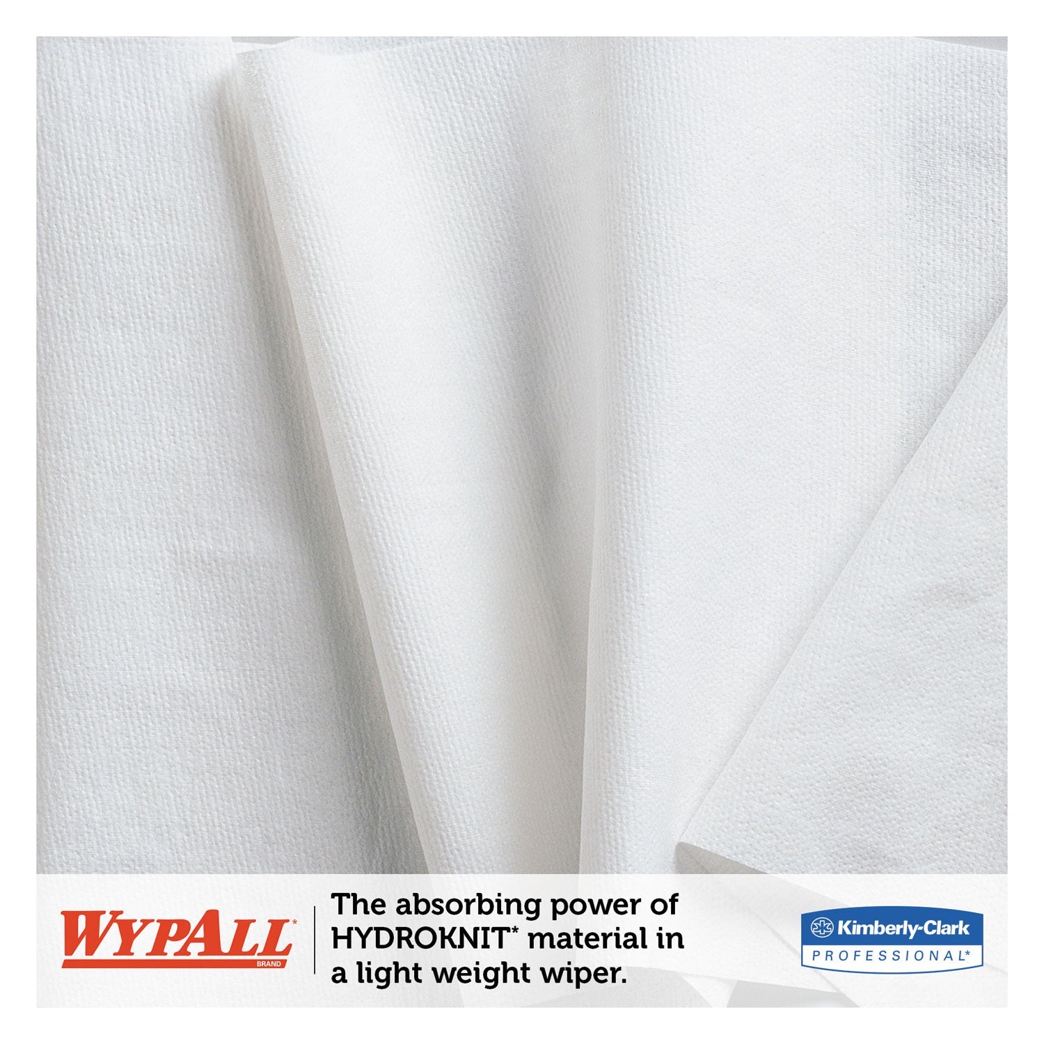 WypAll General Clean X60 Cloths, 1/4 Fold, 11 x 23, White, 100/Box, 9 Boxes/Carton