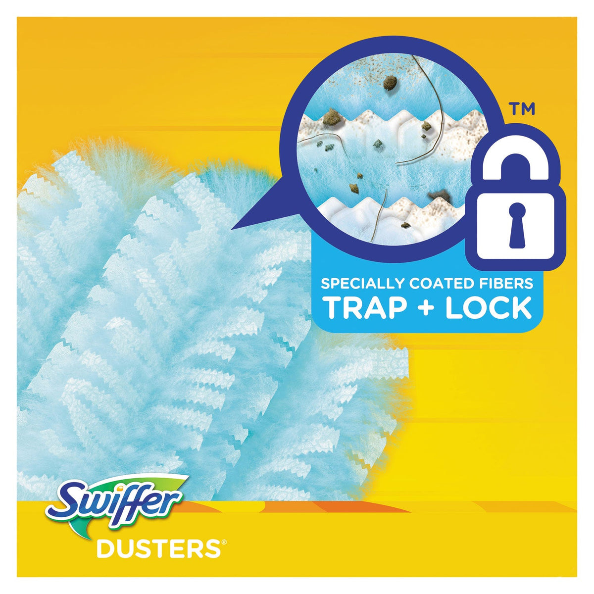 Swiffer Refill Dusters, Dust Lock Fiber, Light Blue, Lavender Vanilla Scent, 10/Box