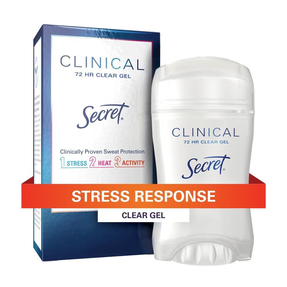 Secret Clinical Strength Antiperspirant & Deodorant Clear Gel - Stress Response - 1.6oz