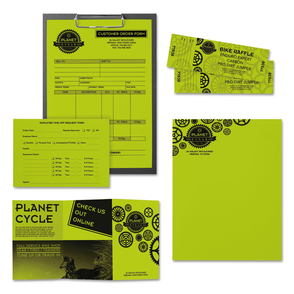 Astrobrights Color Paper, 24 lb Bond Weight, 11 x 17, Terra Green, 500/Ream