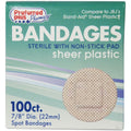 Preferred Plus Pharmacy Bandages Sterile Sheer Plastic Spot