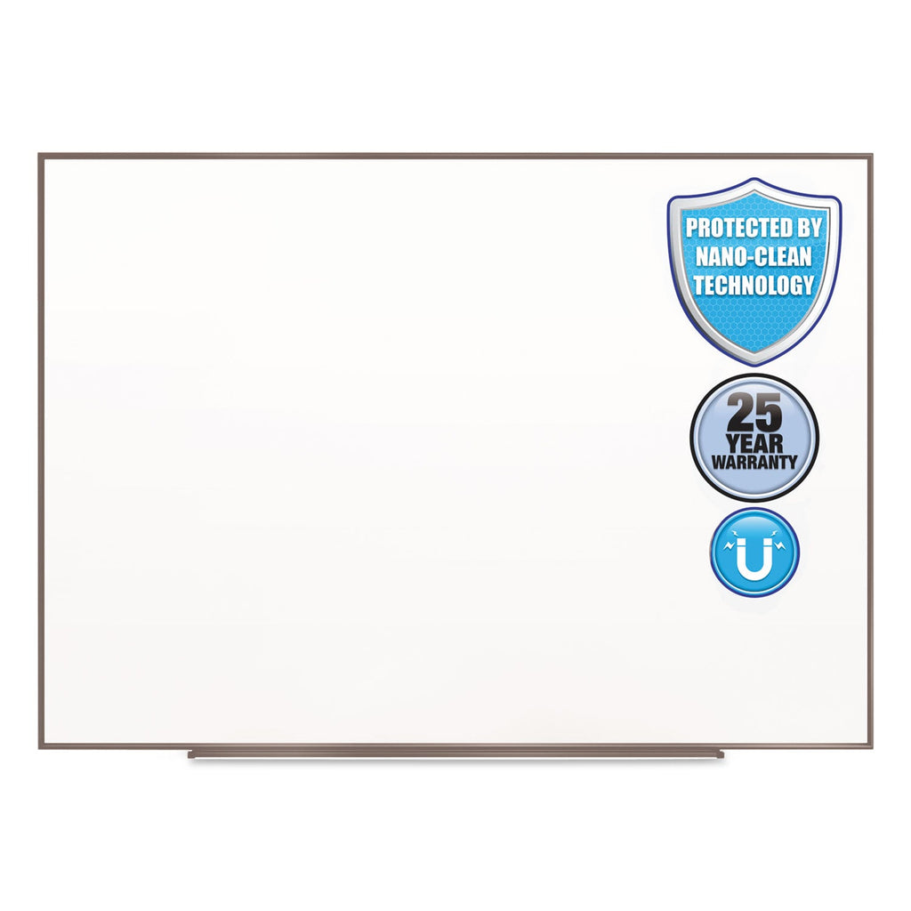 Quartet Fusion Nano-Clean Magnetic Whiteboard, 36 x 24, Silver Frame