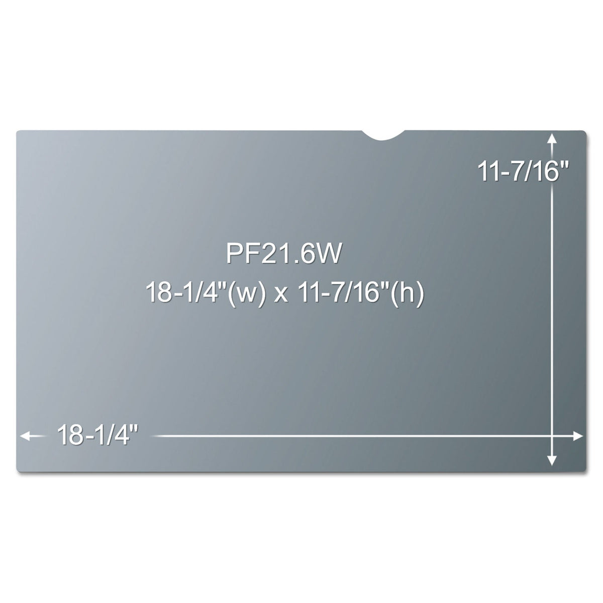 3M Frameless Blackout Privacy Filter for 21.6" Widescreen Monitor, 16:10 Aspect Ratio