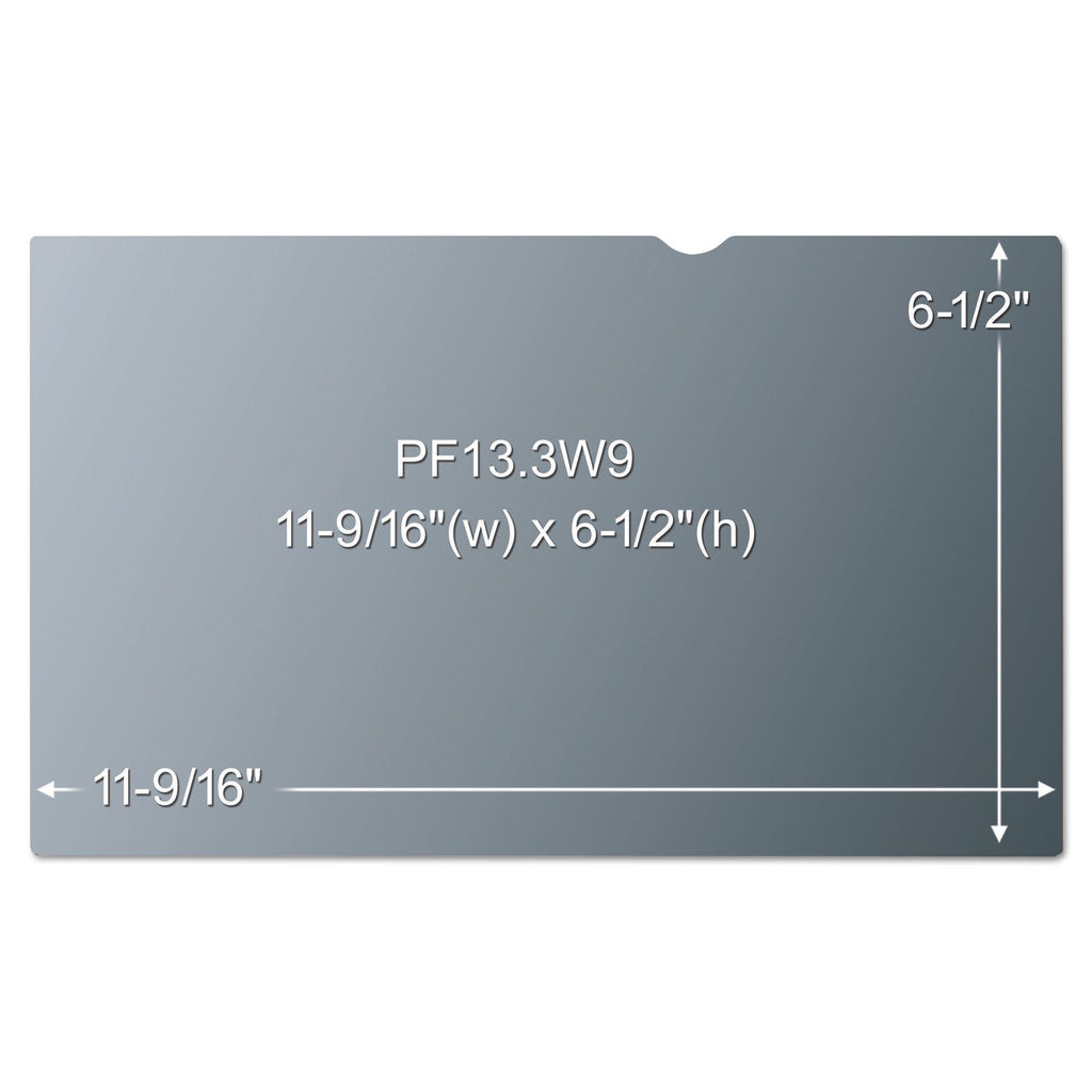 3M Frameless Blackout Privacy Filter for 13.3" Widescreen Laptop, 16:9 Aspect Ratio