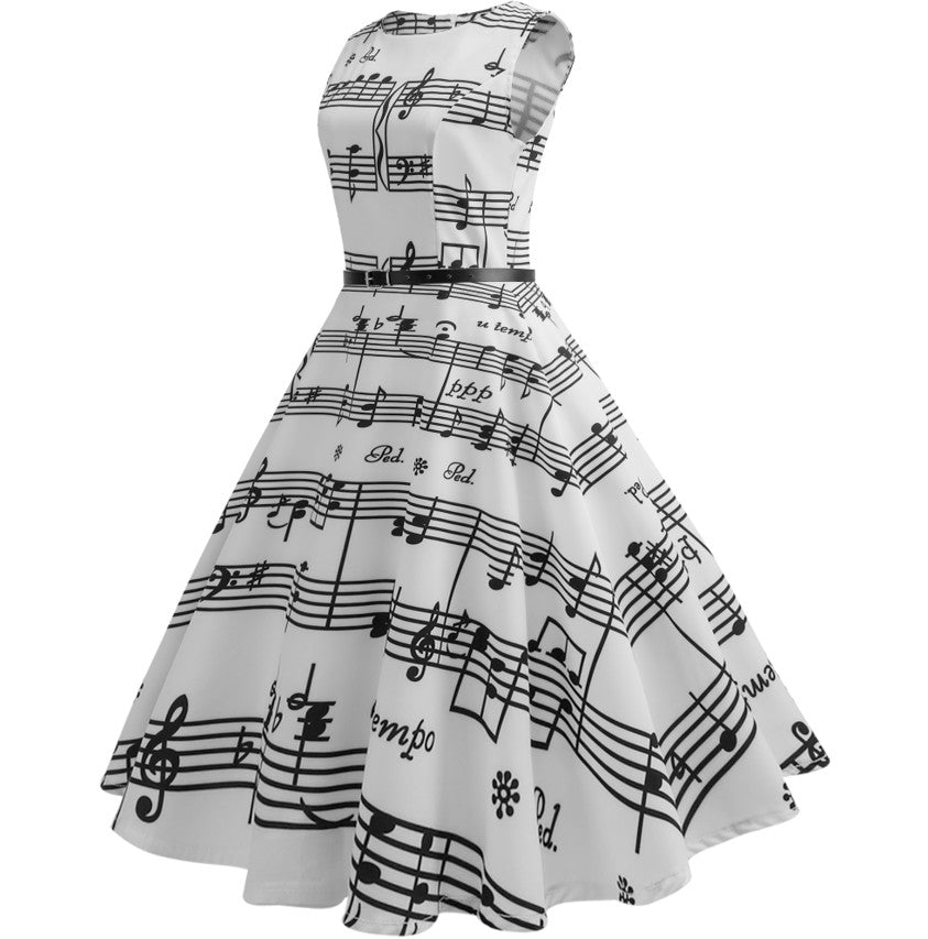 Women's Retro Floral Print Maxi Dress