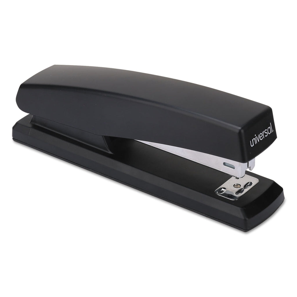 Universal Economy Full-Strip Stapler, 20-Sheet Capacity, Black