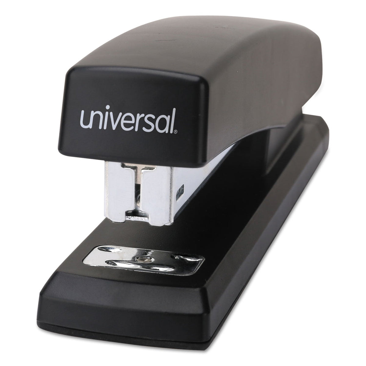 Universal Economy Full-Strip Stapler, 20-Sheet Capacity, Black