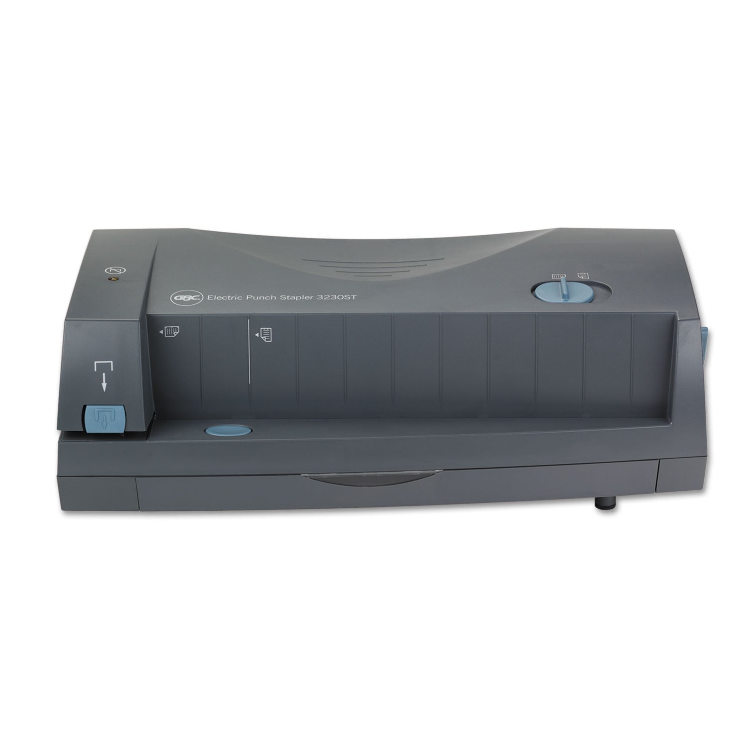 GBC 24-Sheet 3230 Electric Two- to Three-Hole Adjustable Punch, 9/32" Holes, Gray