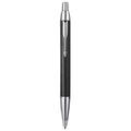 Parker IM Ballpoint Pen, Retractable, Fine 0.5 mm, Black Ink, Black/Chrome Barrel