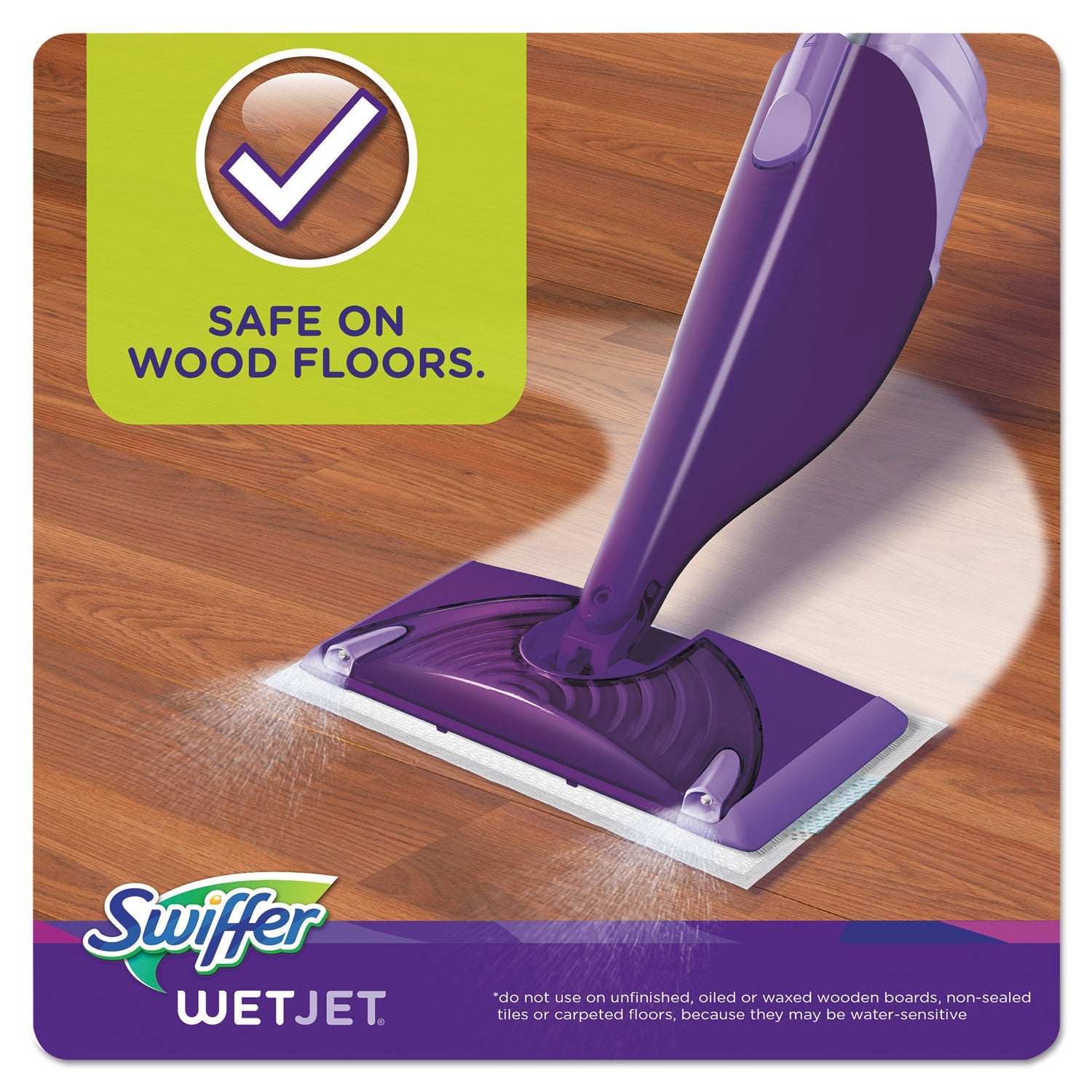 Swiffer WetJet System Refill Cloths, 11.3" x 5.4", White, 24/Box, 4/Carton