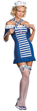 Dreamgirl Women's Ship Shape Sailor Sweetie Adult Costume Size Large 12-14