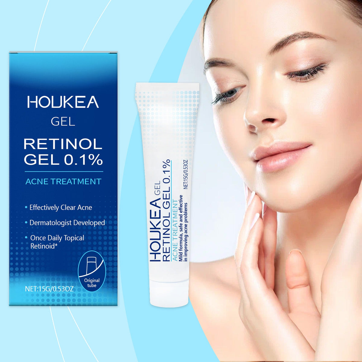 Retinol Gel Gently Cleanses Face Acne Care And Improves Skin Gel